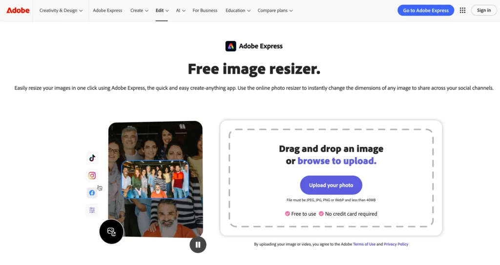 Adobe Image Resizer
